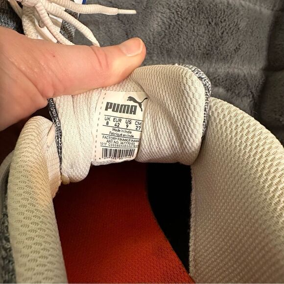 Puma Men's Styx Evo Grey & White Sneakers size 9 - Picture 4 of 9